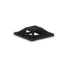 Lanview Self-adhesive Zip Tie Mounts, 25mm x 25mm, 50pcs, Black