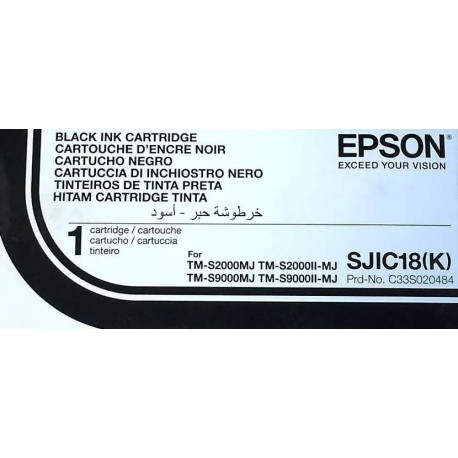  Epson Cartouche d'encre Noir(e) C33S020701 SJIC18(K) 25,2ml