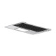 HP Top Cover W/Keyboard BL FR (W126164119)
