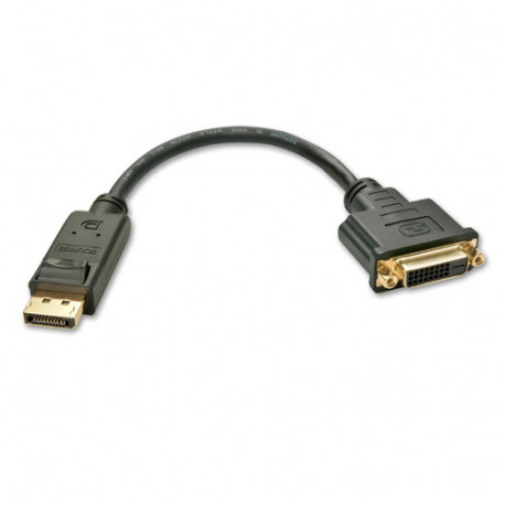 Lindy DisplayPort to DVI-D Adapter. M/F. 15cm (41004)
