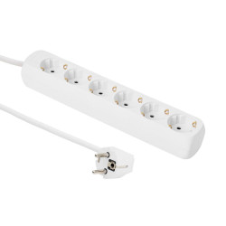 MicroConnect 6-way Schuko Socket 3M White (GRU0063WA)