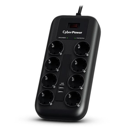 CyberPower Surge Protector Black 8 Ac 