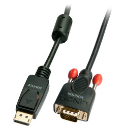 Lindy DisplayPort/VGA Converter Cable. Black. 0.5m (41940)
