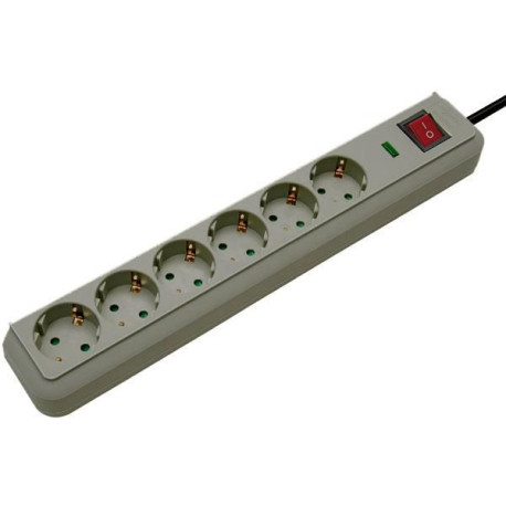 Brennenstuhl Surge Protector Grey 6 Ac 