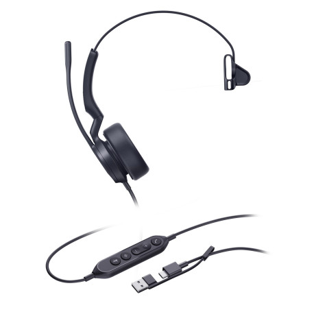 Yealink Uh44 Mono Usb-C/A Headset 