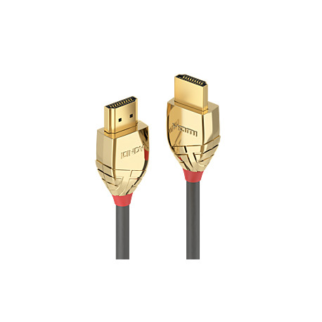 Lindy Gold HDMI HS Cable+Ethernet. M/M. Grey. 7.5m (37865)