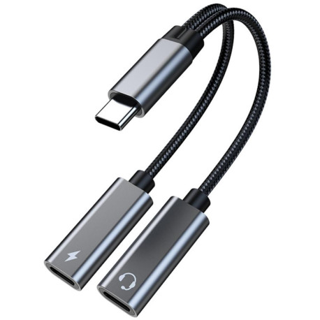 MicroConnect USB-C to USB-C PD and USB-C Female Adapter (MC-USBC-CFCF)