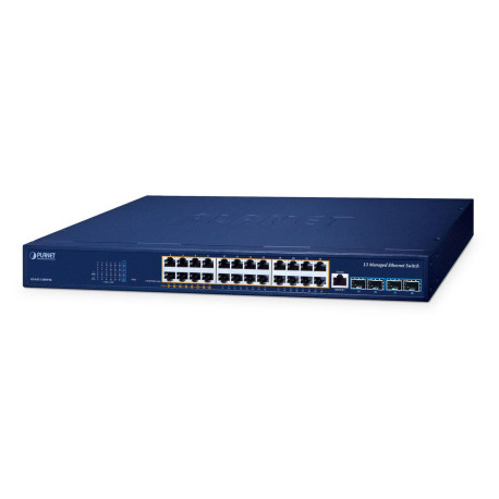 Planet Layer 3 8-Port 10/100/1000T 90W 802.3bt PoE + 16-Port (GS-6311-24HP4X)