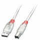 Lindy USB2.0 Cable Type A/B. M/M. Transparent 5.0m (41755)