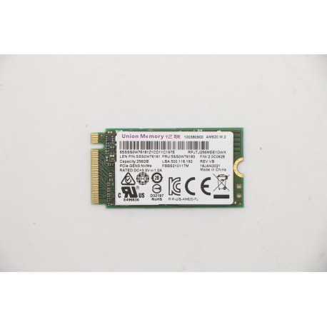 Lenovo UMIS AM620 256G PCIe 2242 SSD (W125687202)