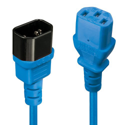 Lindy 1M C14 To C13 Extension Cable Blue (30471)