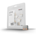 Lindy USB A Port Locks. Orange. Expans. Kit 10pack (40463)