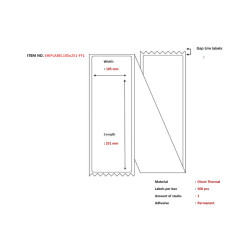 Capture Ship-label 105 x 251mm, 