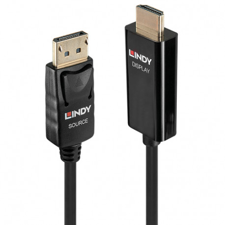 Lindy Active DisplayPort to HDMI Cable. M/M. 0.5m (40914)