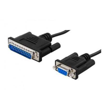 MicroConnect Serial Cable DB9-DB25 1,8M (IBM029B-1,8)