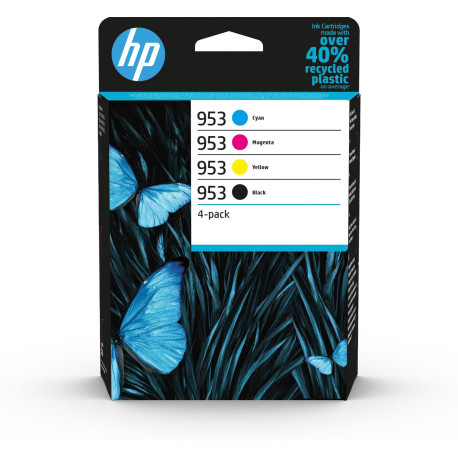 HP 953 4-pack Black/Cyan/Magenta/Yellow Ink Cartridges (6ZC69AE)