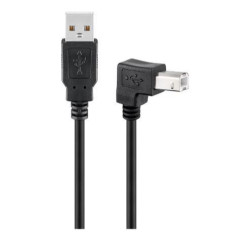 MicroConnect USB2.0 A-B 2m M-M (USBAB2ANGLED)