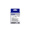 EPSON RUBAN LK-8WBWAB - ETIQUETTE PREDECOUPEE OVALE NOIR/BLANC 25X38MM (C53S658902)