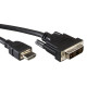 VALUE DVI Cable DVI(18+1)-HDMI. M/M. Black. 1.0m (11.99.5519)