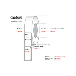 Capture Label 40 x 27, Core 40, (CA-LB3089)