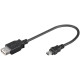 MicroConnect USB A - Mini USB B 5P 0.2m F-M (USBAFBM)