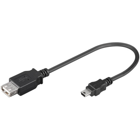 MicroConnect USB A - Mini USB B 5P 0.2m F-M (USBAFBM)