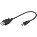 MicroConnect USB A - Mini USB B 5P 0.2m F-M (USBAFBM)