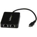 STARTECH ADAPTATEUR USB-C VERS 2 PORTS (US1GC301AU2R)