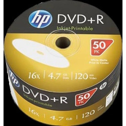  HP Accessoires informatiques DRE00070WIP DVD+R 4.7GB/120Min/16x Bulk Pack (50 Disc)