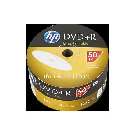  HP Accessoires informatiques DRE00070WIP DVD+R 4.7GB/120Min/16x Bulk Pack (50 Disc)