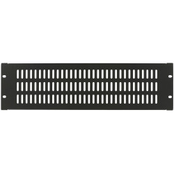 Lanview 3U 19" TYPE À VIS, PANNEAU D'OCCULTATION VENTILÉ NOIR