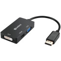 Sandberg Adapter DP~HDMI+DVI+VGA (509-11)