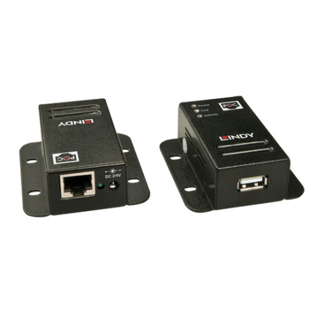 Lindy USB2.0 Cat5 Extender. Power over RJ45. 50m (42680)