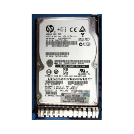 Hewlett Packard Enterprise HDD 900GB SAS 2.5 INCH 10KRPM (719429-001)