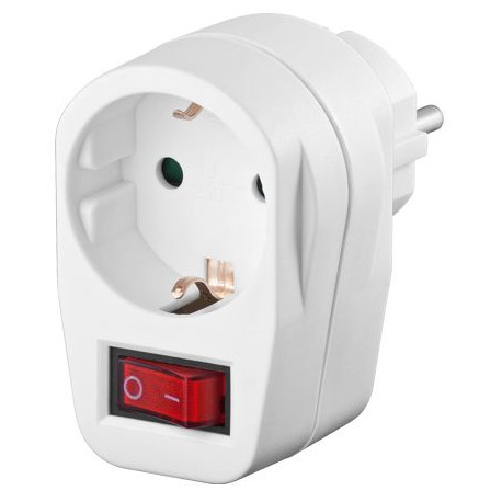MicroConnect Safety socket adapter, white (GRUTIMER2)