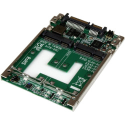 STARTECH DUAL MSATA SSD TO 2.5 SATA RAID ADAPTER (25SAT22MSAT)