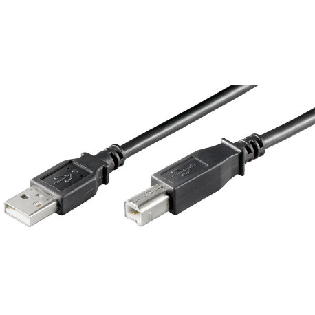 MicroConnect USB2.0 A-B 5m M-M Black (USBAB5B)