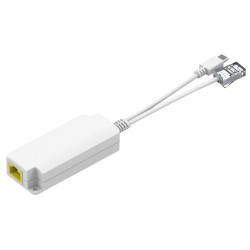 MicroConnect 10/100 Mbps POE Splitter USB-C to RJ45 (MC-POESPLITTER-CW)