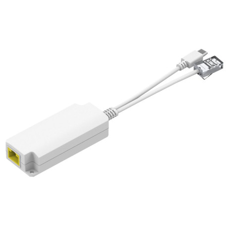 MicroConnect 10/100 Mbps POE Splitter USB-C to RJ45 (MC-POESPLITTER-CW)