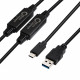 MicroConnect USB-C to USB 3.0 A cable, 10m (W127004837)