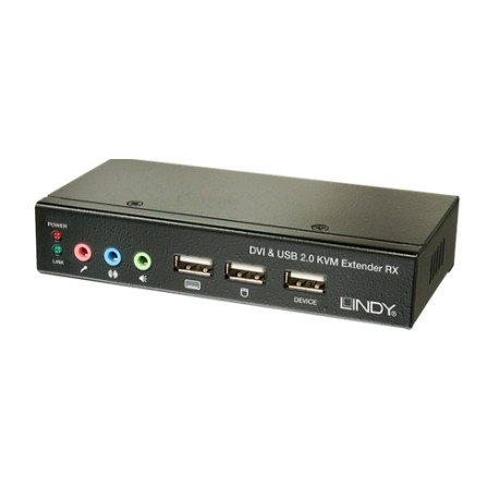 Lindy Cat6 KVM Extender Classic DVI USB Audio. 50m (39377)