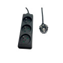 MicroConnect 3-way Power Strip French Type 