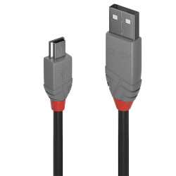 Lindy 2M Usb 2.0 Type A To Mini-B Cable Anthra Line (36723)