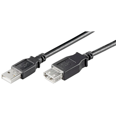 MicroConnect USB2.0 Extension A-A 0,1m M-F (USBAAF01B)