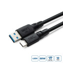 MicroConnect ColorFlex USB-C to USB-A cable 60W 10Gbps Halogenfree (LSZH), USB 3.2 Gen 2, 2m
