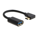 MicroConnect USB-C angled male to USB3.0 