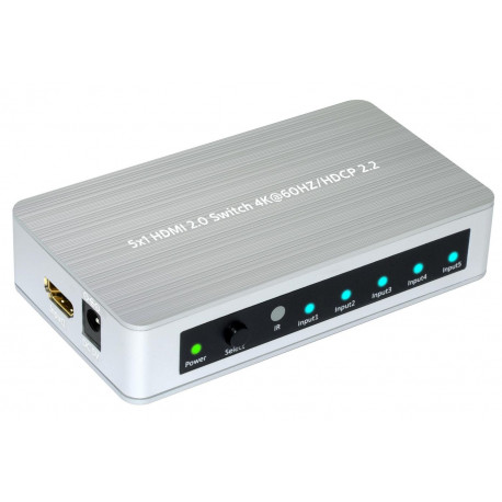 MicroConnect HDMI 2.0 Switch 5 to 1 way (W125660962)