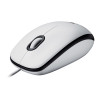 Logitech M100, Corded mouse, White (910-006764)