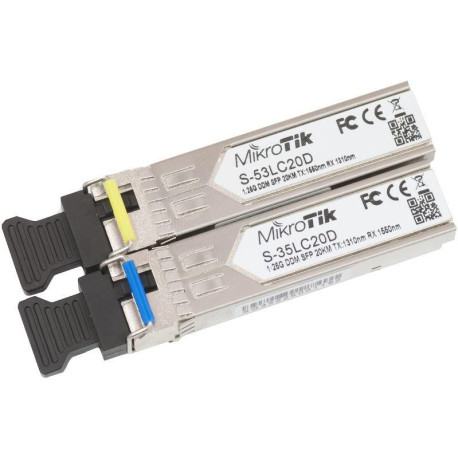 MikroTik Pair of SFP modules, S-35LC20D (S-3553LC20D)