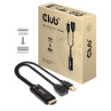 Club3D Hdmi 2.0 To Displayport 1.2 4K60Hz Hdr M/F Active Adapter Black (CAC-1331)